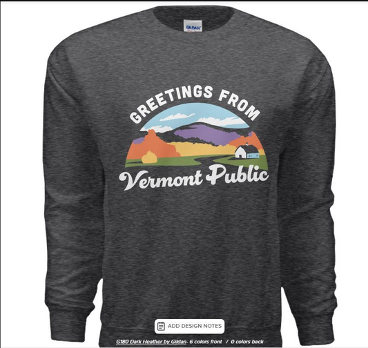 Greetings From Vermont Public Crewneck Sweatshirt