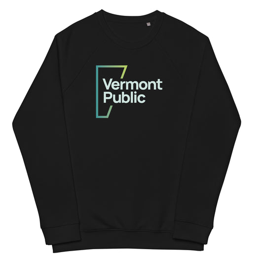 Vermont Public Raglan Sweatshirt, Full Color Logo