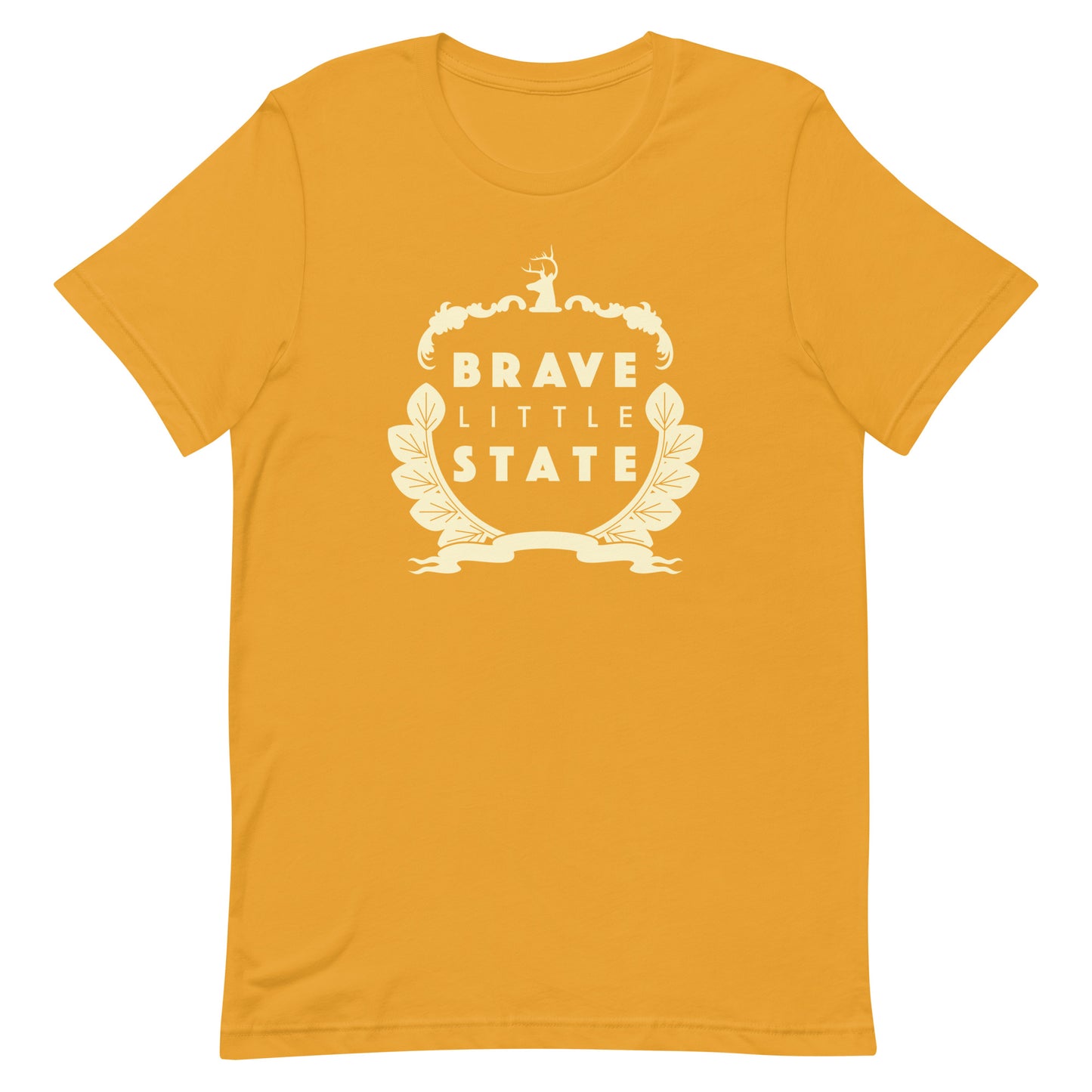 Brave Little State T-Shirt, Mustard