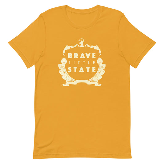 Brave Little State T-Shirt, Mustard