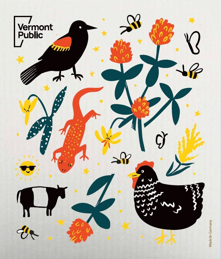 Flora & Fauna Swedish Dishcloth